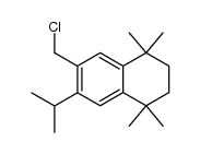 6-chloromethyl-7-isopropyl-1,1,4,4-tetramethyl-1,2,3,4-tetrahydro-naphthalene结构式