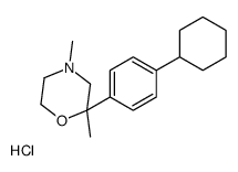 2-(4-cyclohexylphenyl)-2,4-dimethylmorpholine,hydrochloride Structure
