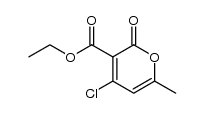 4-chloro-3-ethoxycarbonyl-6-methyl-2H-pyran-2-one Structure