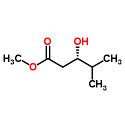 Methyl (3S)-3-hydroxy-4-methylpentanoate结构式