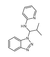 2-[1-(benzotriazol-1-yl)-2-methylpropylamino]pyridine结构式