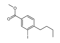 Methyl 4-butyl-3-iodobenzoate结构式