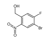 (4-Bromo-5-fluoro-2-nitro-phenyl)-methanol structure