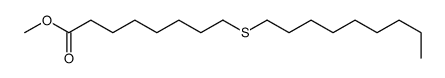 methyl 8-nonylsulfanyloctanoate结构式