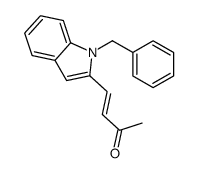 4-(1-benzylindol-2-yl)but-3-en-2-one结构式