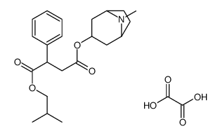 4-O-(8-methyl-8-azabicyclo[3.2.1]octan-3-yl) 1-O-(2-methylpropyl) 2-phenylbutanedioate,oxalic acid结构式