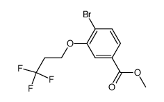methyl 4-bromo-3-(3,3,3-trifluoropropoxy)benzoate结构式