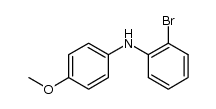 2-bromo-N-(4-methoxyphenyl)benzenamine结构式