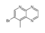 7-溴-8-甲基吡啶并[2,3-b]吡嗪结构式