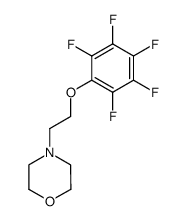 4-(2-(perfluorophenoxy)ethyl)morpholine Structure