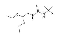 1-tert-butyl-3-(2,2-diethoxyethyl)thiourea结构式
