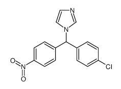 1-[(4-chlorophenyl)-(4-nitrophenyl)methyl]imidazole结构式