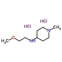 N-(2-Methoxyethyl)-1-methyl-4-piperidinamine dihydrochloride结构式