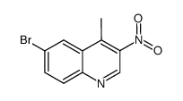 6-bromo-4-methyl-3-nitroquinoline Structure