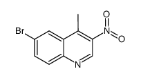 6-bromo-4-methyl-3-nitroquinoline结构式