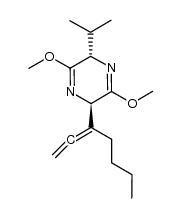 (2R,5S)-2-(hepta-1,2-dien-3-yl)-5-isopropyl-3,6-dimethoxy-2,5-dihydropyrazine Structure