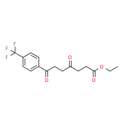 ETHYL4,7-DIOXO-7-(4-(TRIFLUOROMETHYL)PHENYL)HEPTANOATE Structure