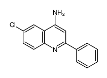 4-Amino-6-chloro-2-phenylquinoline结构式