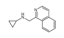 N-(1-isoquinolinylmethyl)cyclopropanamine结构式