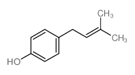 Phenol,4-(3-methyl-2-buten-1-yl)-结构式