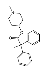 2,2-Diphenyl-propionic acid 1-methyl-piperidin-4-yl ester Structure