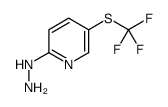 2-Hydrazino-5-[(trifluoromethyl)sulfanyl]pyridine结构式