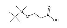 3-[[(1,1-dimethylethyl)dimethylsilyl]oxy]propanoic acid结构式