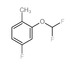 2-(Difluoromethoxy)-4-fluoro-1-methyl-benzene结构式