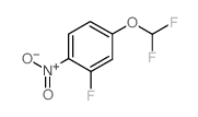 4-(difluoromethoxy)-2-fluoro-1-nitrobenzene结构式