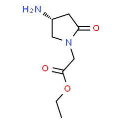 (4-AMINO-2-OXO-PYRROLIDIN-1-YL)-ACETICACIDETHYLESTER结构式