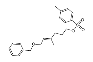 Toluene-4-sulfonic acid (E)-6-benzyloxy-4-methyl-hex-4-enyl ester结构式