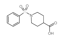 1-(PHENYLSULFONYL)PIPERIDINE-4-CARBOXYLIC ACID Structure