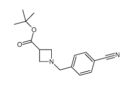 tert-butyl 1-[(4-cyanophenyl)methyl]azetidine-3-carboxylate Structure