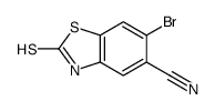 6-溴-5-氰基-2-疏基苯并噻唑结构式