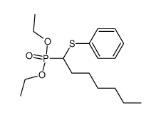 diethyl 1-phenylthio-n-heptylphosphonate结构式