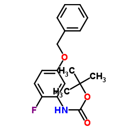N-BOC-5--BENZYLOXY-2-FLUOROANILINE Structure