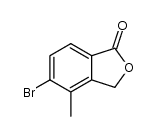 5-bromo-4-methyl-1,3-dihydro-2-benzofuran-1-one结构式