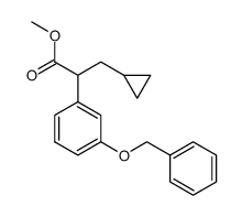 methyl 2-(3-(benzyloxy)phenyl)-3-cyclopropylpropanoate结构式