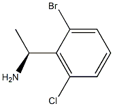 (1S)-1-(2-BROMO-6-CHLOROPHENYL)ETHYLAMINE结构式