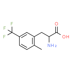 2-METHYL-5-(TRIFLUOROMETHYL)-DL-PHENYLALANINE结构式