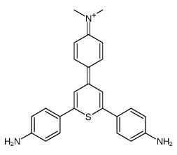 2,6-bis(4-aminophenyl)-4-(4-(dimethylamino)phenyl)thiopyrylium结构式