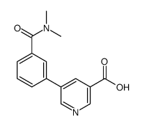 5-[3-(dimethylcarbamoyl)phenyl]pyridine-3-carboxylic acid结构式