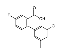 2-(3-chloro-5-methylphenyl)-5-fluorobenzoic acid结构式