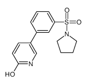 5-(3-pyrrolidin-1-ylsulfonylphenyl)-1H-pyridin-2-one结构式