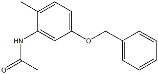 N-(5-苄氧基-2-甲基苯基)乙胺结构式