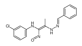 (E)-2-N-[(E)-benzylideneamino]-1-N-(3-chlorophenyl)-1-nitrosoprop-1-ene-1,2-diamine Structure