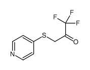 1,1,1-trifluoro-3-pyridin-4-ylsulfanylpropan-2-one结构式