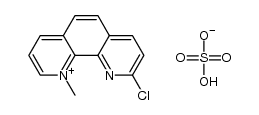 9-chloro-1-methyl-1,10-phenanthrolinium hydrogen sulfate Structure
