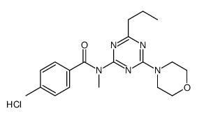 N,4-dimethyl-N-(4-morpholin-4-yl-6-propyl-1,3,5-triazin-2-yl)benzamide,hydrochloride Structure