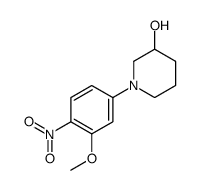1-(3-Methoxy-4-nitro-phenyl)-piperidin-3-ol Structure